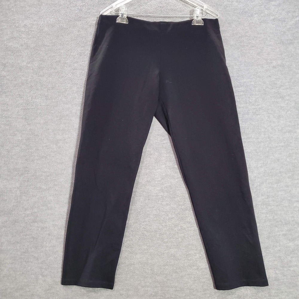 Eileen Fisher Women Pants PM Black Ankle Pull oN